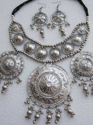 Designed A Kutchi work Jewellery Set for Navratri Garba f1363