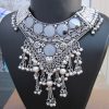 Garba Navratri Jewellery Sets for Women German Silver Oxidised Afghani Bohemian Necklace Set for Women and Girls f1594