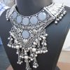 Garba Navratri Jewellery Sets for Women German Silver Oxidised Afghani Bohemian Necklace Set for Women and Girls f1594