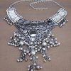 Garba Navratri Jewellery Sets for Women German Silver Oxidised Afghani Bohemian Necklace Set for Women and Girls f1594