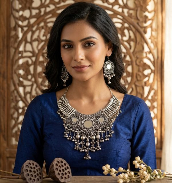 Wedding Necklace | Indian Saree Set | Womens Jewelry | f1599