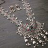 Tribal Silver Oxidized Wedding Necklace Pretty Fashion jewelry f1654