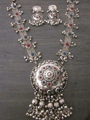 Tribal Silver Plated Jewelry Ethnic Necklace Belly Dance Indian f1655