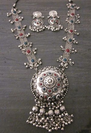 Tribal Silver Plated Jewelry Ethnic Necklace Belly Dance Indian f1655