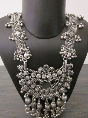 Silver Plated Jewelry Fashion Necklace Earring Set Boho f1658