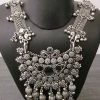 f1658_2 Silver Plated Jewelry Fashion Necklace Earring Set Boho f1658