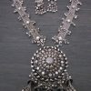 Fashion Latest Oxidised Silver Antique Necklace Jewellery Set for Women f1669
