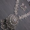 Fashion Latest Oxidised Silver Antique Necklace Jewellery Set for Women f1669