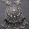 Fashion Latest Oxidised Silver Antique Necklace Jewellery Set for Women f1669