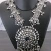 Fashion Latest Oxidised Silver Antique Necklace Jewellery Set for Women f1669