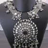 Fashion Latest Oxidised Silver Antique Necklace Jewellery Set for Women f1669