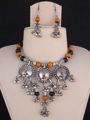 Bollywood Gothic Navratri Garba Necklace j13
