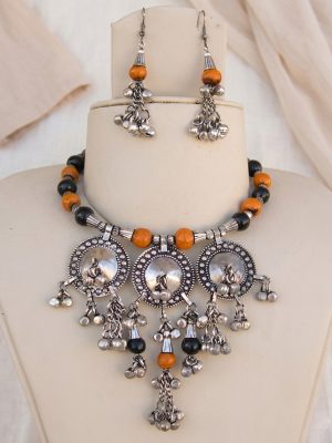 Bollywood Gothic Navratri Garba Necklace j13