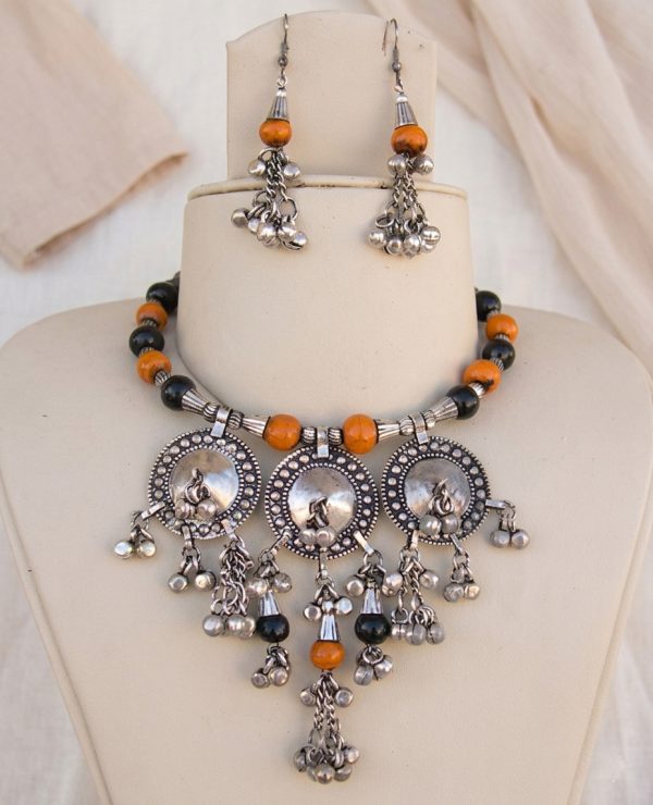 Bollywood Gothic Navratri Garba Necklace j13