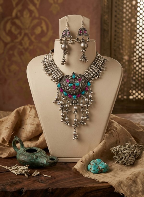 Vintage Style JEWELRY Necklace Earring Belly Dance New j30