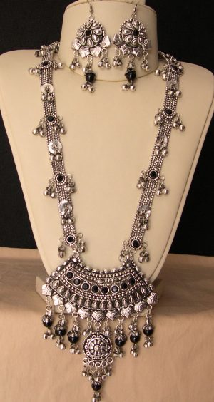 k20_1 Long Chain Pendant Necklace Earring k20