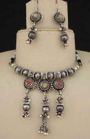 kr179_1 Handmade Little Girls Garba Dance Necklace kr179