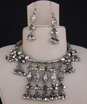 Tribal Design Fashion JEWELRY Artisan NECKLACE Earrings kr58