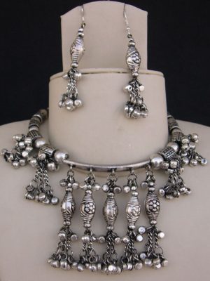 Tribal Design Fashion JEWELRY Artisan NECKLACE Earrings kr58