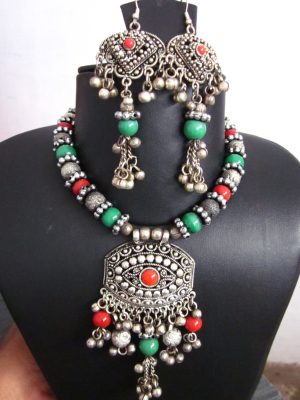 Navratri Garba Multi color Beaded Necklace nk11