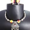 nk22 Elegant Look Oxidised Boho Garba Silver Plated Jewelry Fancy Navratri Dandia nk22