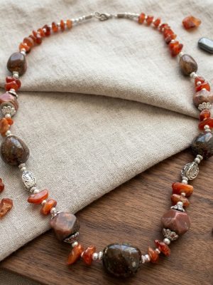 Stone Long Mala Necklace nk220