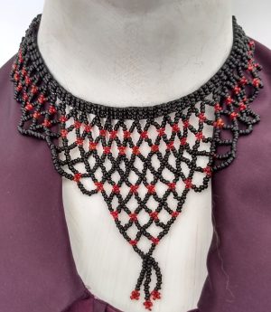 nk319_1 Unique Tassels Beaded Necklace Wedding party Womens nk319