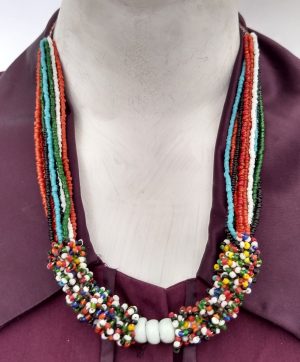 nk321_1 Garba Navratri Jewelry Sets for Women Glass Beaded Choker nk321