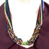 Garba Navratri Women With Multi color Glass Bead Bohemian Necklace nk324