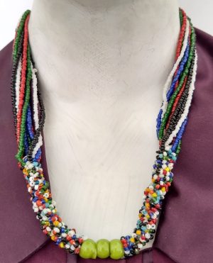 Women's Glass Bead Traditional Banjara Necklace nk326