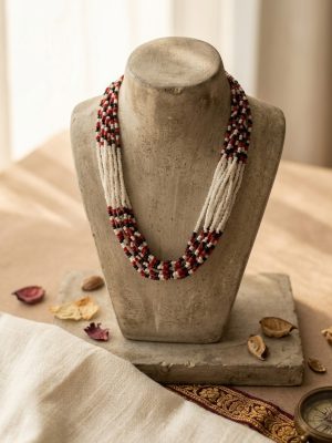 Glass Bead Jewelry NECKLACE Navratri Garba Dance Wedding nk330
