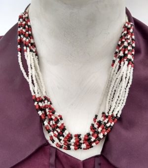 nk330_1 Glass Bead Jewelry NECKLACE Navratri Garba Dance Wedding nk330