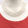 Bollywood Navratri White Color Necklace Choker nk336