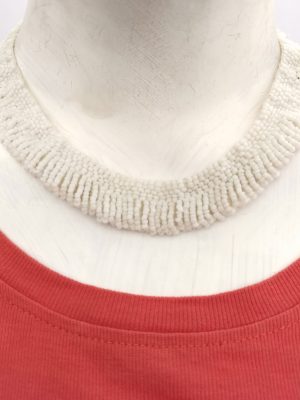 Bollywood Navratri White Color Necklace Choker nk336