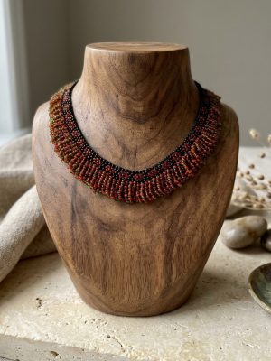 Unique Glass Beaded NECKLACE w340