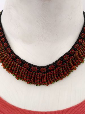 Unique Glass Beaded NECKLACE w340