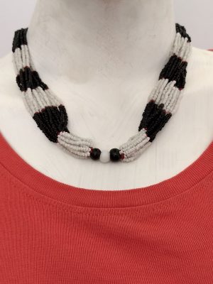 Fashion Jewelry Bohemia Tibetan Glass Beaded Necklace for Girls nk350