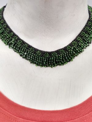 Choker Handcrafted Ethnic Indian Costume Glass Bead Jewelry nk351