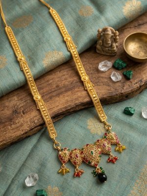 Gold Plated Chain Necklace nk354
