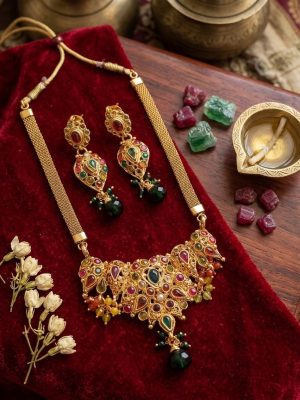 Gold Plated Chain Necklace nk357