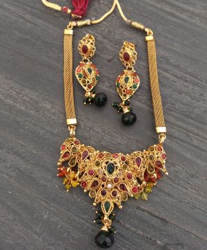 nk357_1 Gold Plated Chain Necklace nk357