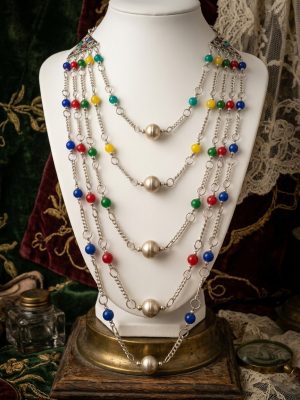 Bollywood Saree 5 Layered Long Boho Necklace nk397