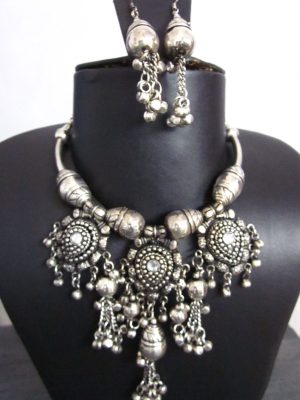 Choker Oxidized Necklace nk4