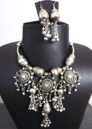 Choker Oxidized Necklace nk4