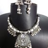 Stylish Fancy Oxidized Traditional Oxidised Earrings Necklace nk44