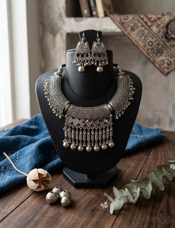 nk47 Tribal Costume Jewelry Earring Necklace Bellydance Goth nk47