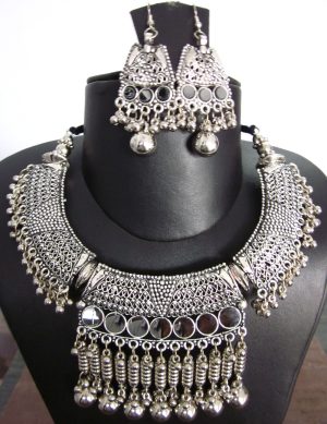 Tribal Costume Jewelry Earring Necklace Bellydance Goth nk47