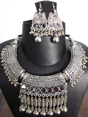 Tribal Costume Jewelry Earring Necklace Bellydance Goth nk47