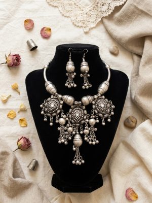 Choker Oxidized Necklace nk4