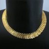 Golden Rajwadi Coin Necklace w372